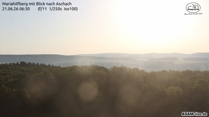 Archiv Foto Webcam Aschach - Mariahilfberg