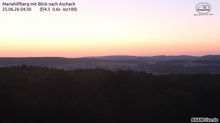 Archiv Foto Webcam Aschach - Mariahilfberg