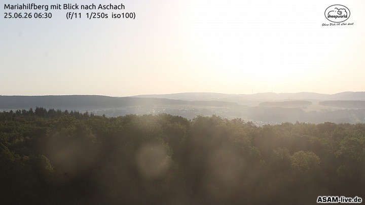 Archiv Foto Webcam Aschach - Mariahilfberg