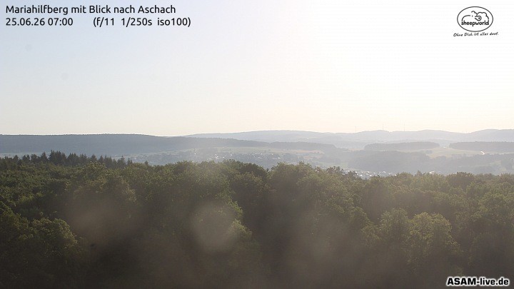Archiv Foto Webcam Aschach - Mariahilfberg