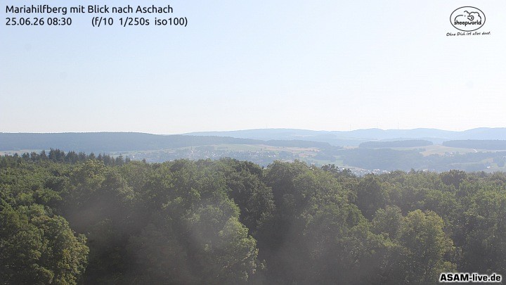 Archiv Foto Webcam Aschach - Mariahilfberg