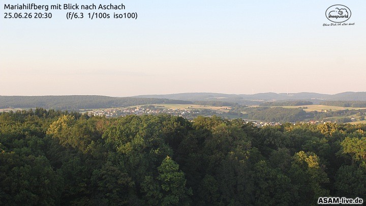 Archiv Foto Webcam Aschach - Mariahilfberg