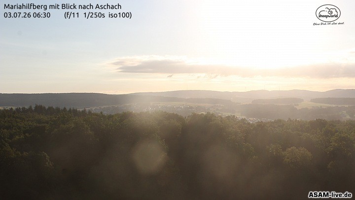 Archiv Foto Webcam Aschach - Mariahilfberg