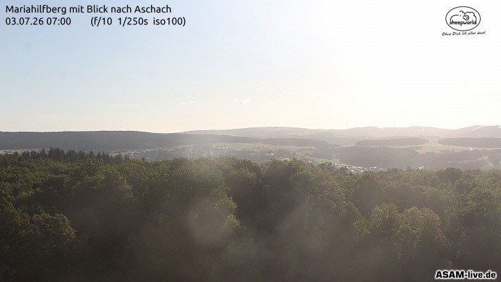 Archiv Foto Webcam Aschach - Mariahilfberg