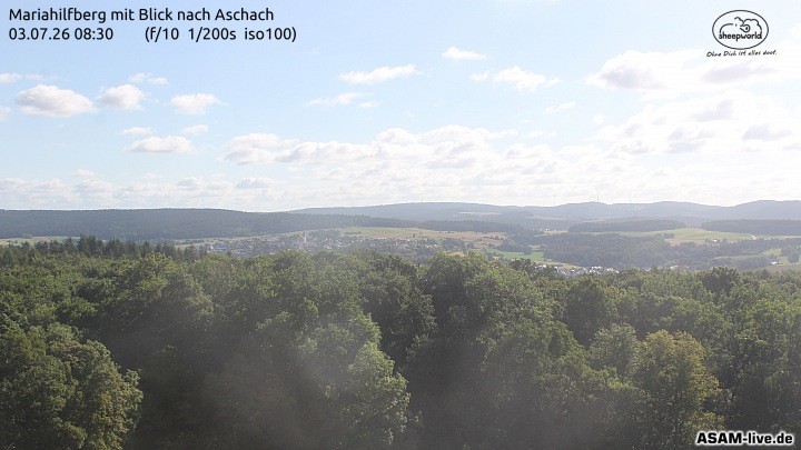 Archiv Foto Webcam Aschach - Mariahilfberg