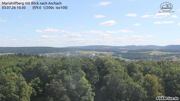 Archiv Foto Webcam Aschach - Mariahilfberg