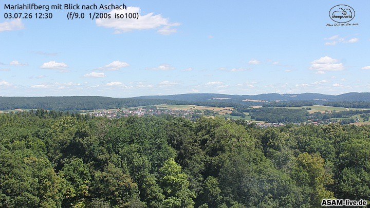 Archiv Foto Webcam Aschach - Mariahilfberg