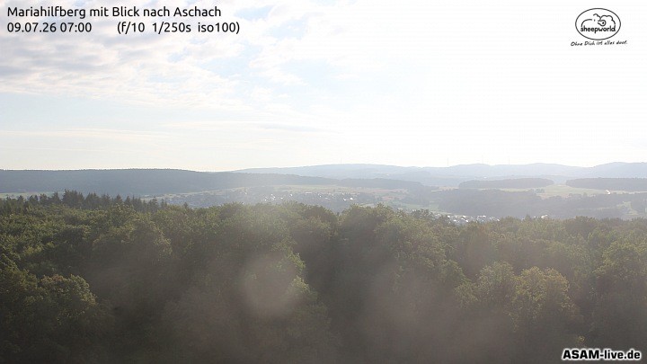 Archiv Foto Webcam Aschach - Mariahilfberg