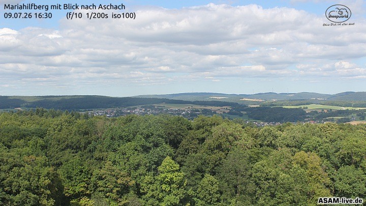 Archiv Foto Webcam Aschach - Mariahilfberg