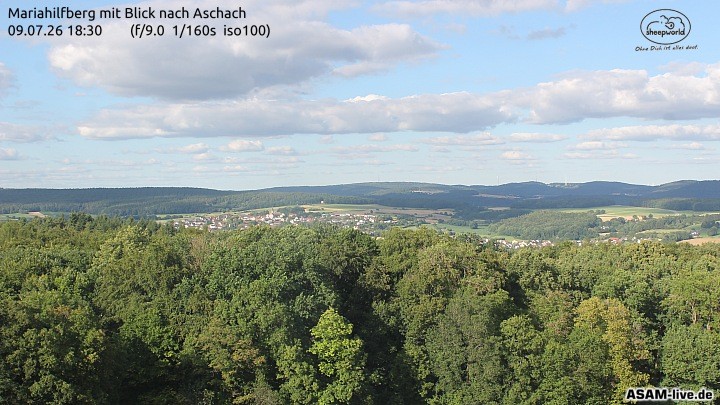 Archiv Foto Webcam Aschach - Mariahilfberg