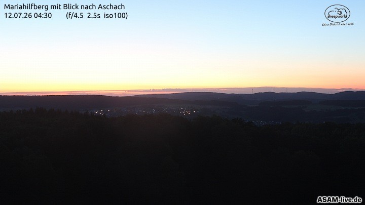 Archived image Webcam Mariahilfberg Mountain Aschach