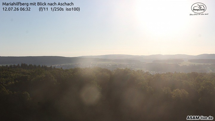 Archived image Webcam Mariahilfberg Mountain Aschach