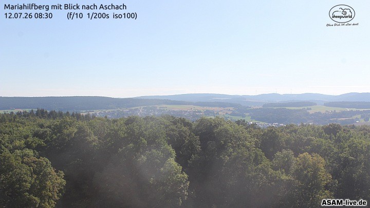 Archived image Webcam Mariahilfberg Mountain Aschach