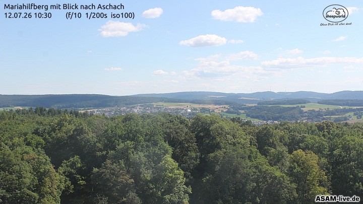Archived image Webcam Mariahilfberg Mountain Aschach