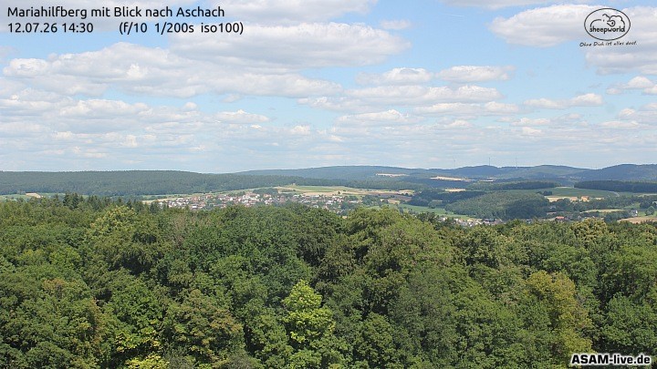 Archived image Webcam Mariahilfberg Mountain Aschach