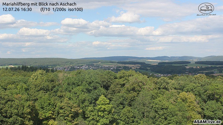 Archived image Webcam Mariahilfberg Mountain Aschach