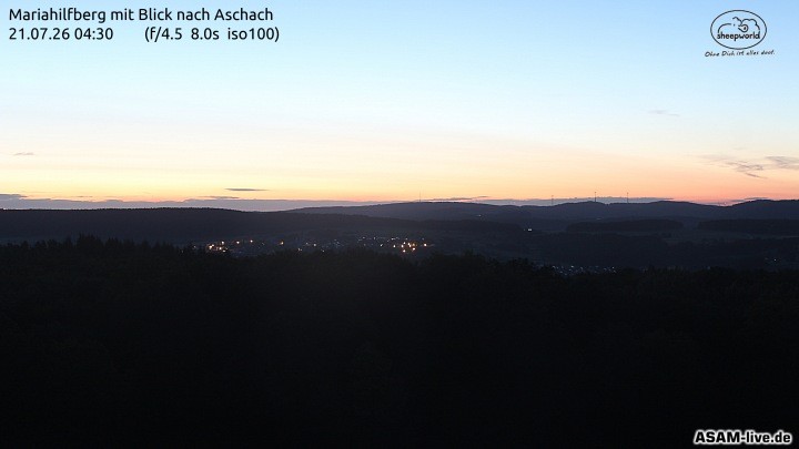 Archiv Foto Webcam Aschach - Mariahilfberg