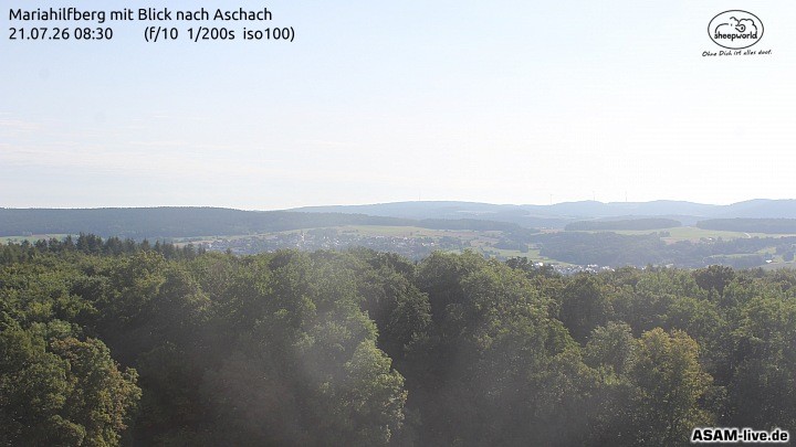 Archiv Foto Webcam Aschach - Mariahilfberg