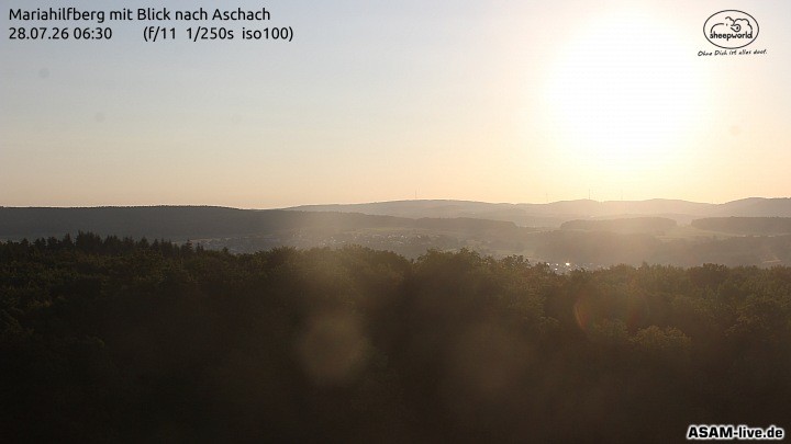 Archiv Foto Webcam Aschach - Mariahilfberg