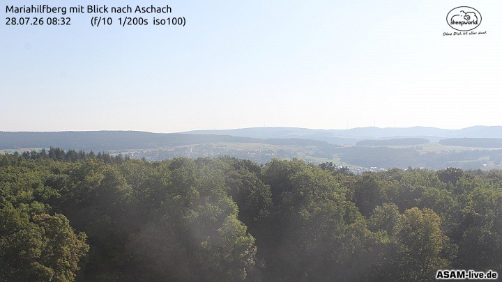 Archiv Foto Webcam Aschach - Mariahilfberg