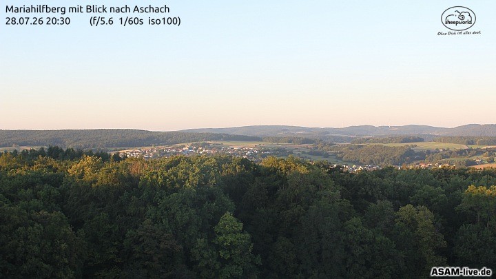 Archiv Foto Webcam Aschach - Mariahilfberg