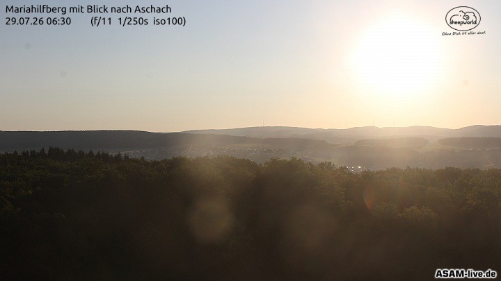 Archiv Foto Webcam Aschach - Mariahilfberg