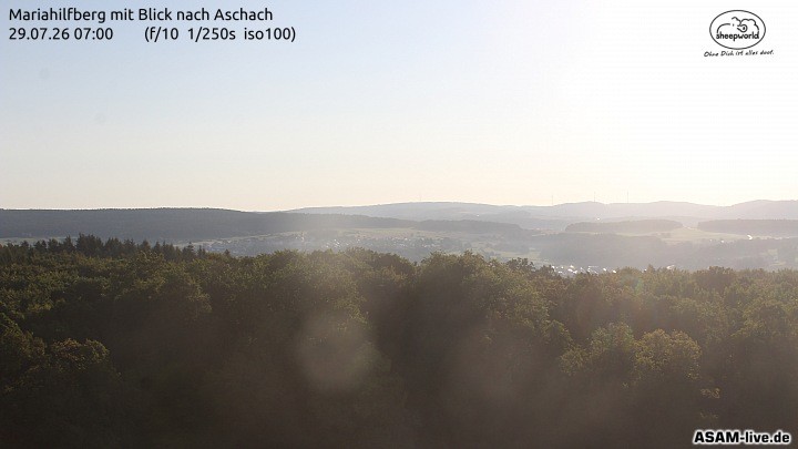 Archiv Foto Webcam Aschach - Mariahilfberg