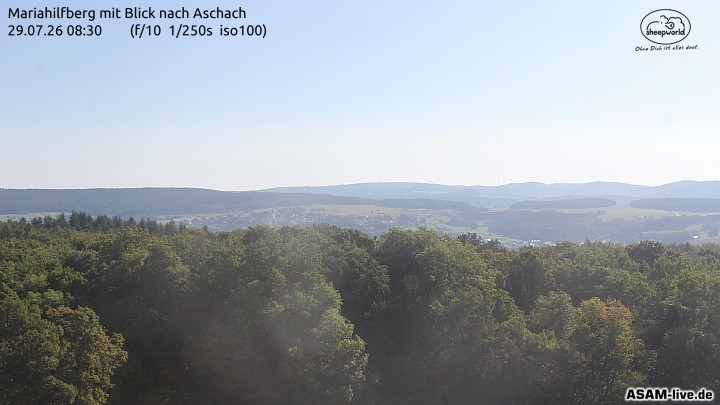 Archiv Foto Webcam Aschach - Mariahilfberg
