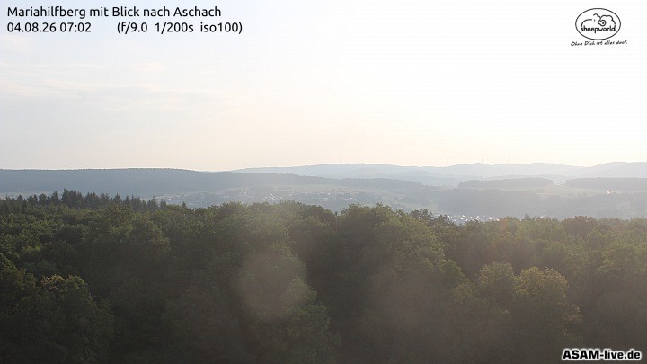 Archiv Foto Webcam Aschach - Mariahilfberg
