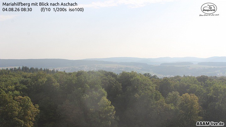 Archiv Foto Webcam Aschach - Mariahilfberg