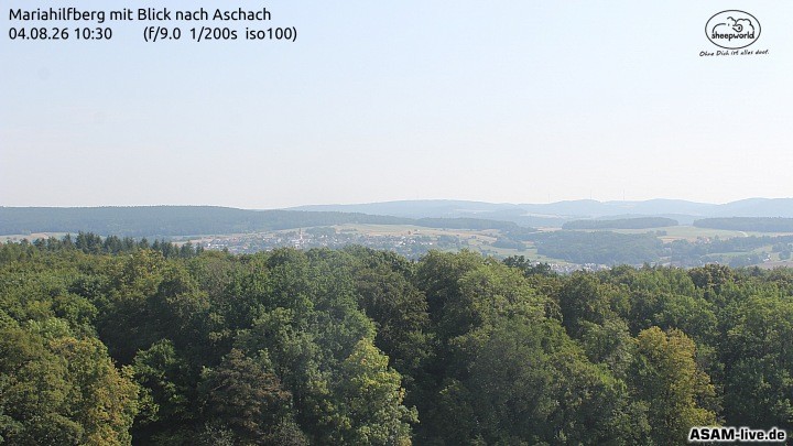 Archiv Foto Webcam Aschach - Mariahilfberg