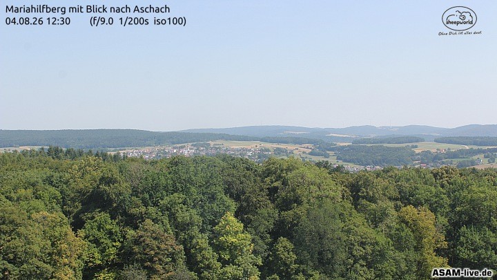 Archiv Foto Webcam Aschach - Mariahilfberg