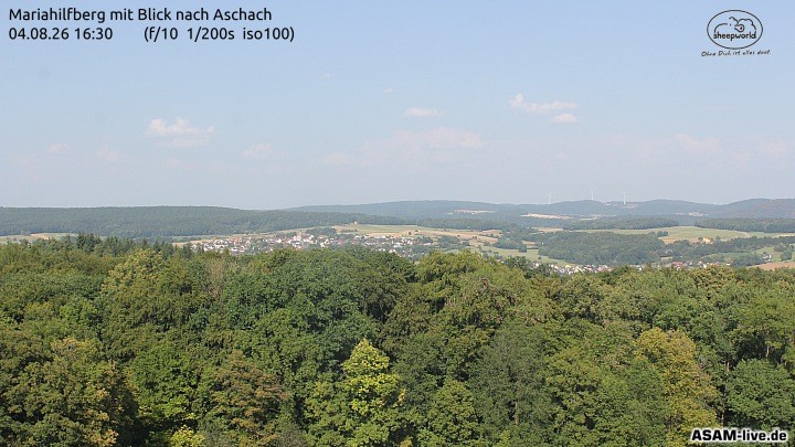 Archiv Foto Webcam Aschach - Mariahilfberg