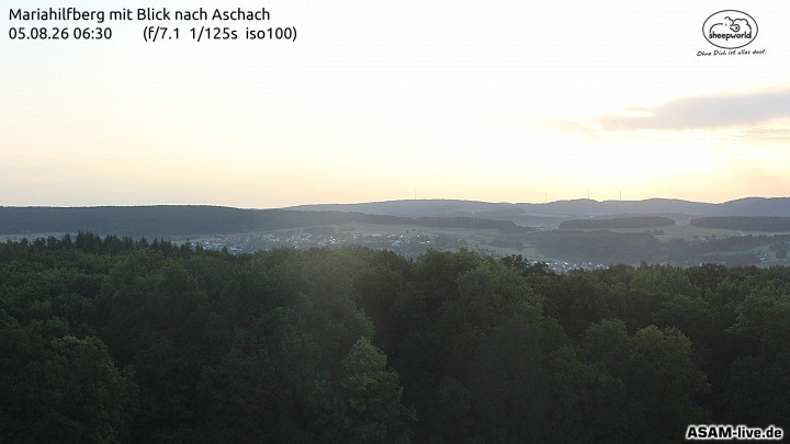 Archived image Webcam Mariahilfberg Mountain Aschach