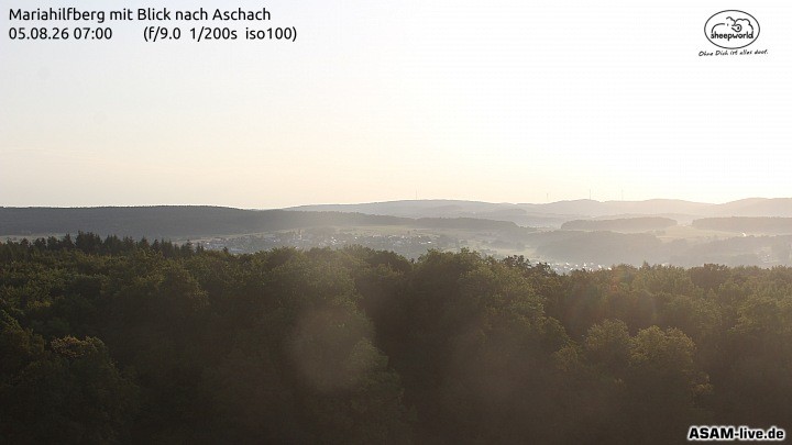Archived image Webcam Mariahilfberg Mountain Aschach
