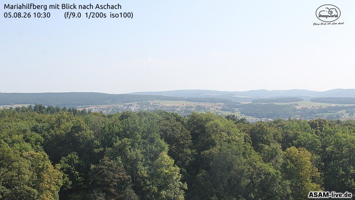 Archived image Webcam Mariahilfberg Mountain Aschach