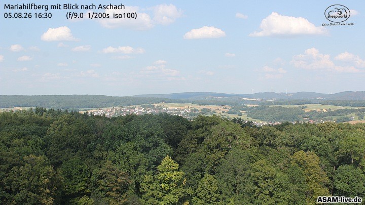 Archived image Webcam Mariahilfberg Mountain Aschach