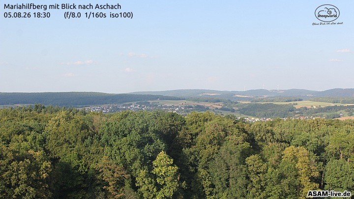 Archived image Webcam Mariahilfberg Mountain Aschach