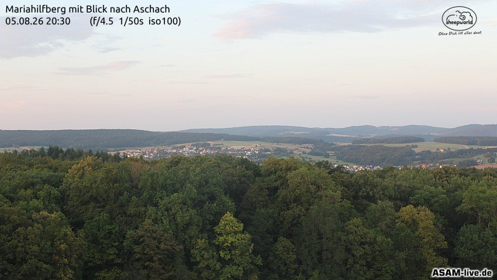 Archived image Webcam Mariahilfberg Mountain Aschach