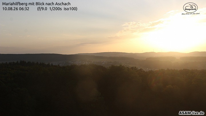 Archiv Foto Webcam Aschach - Mariahilfberg