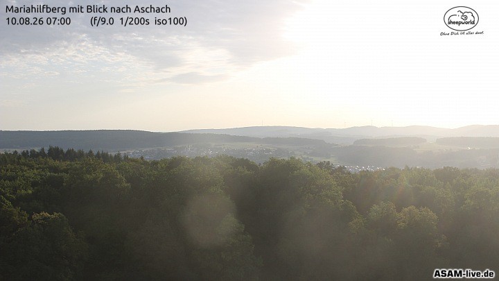 Archiv Foto Webcam Aschach - Mariahilfberg
