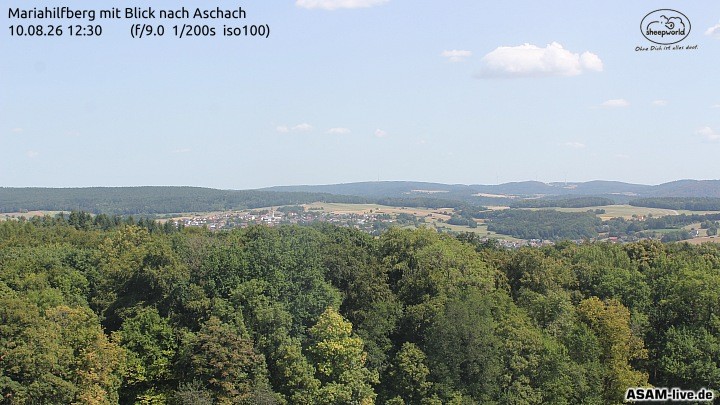 Archiv Foto Webcam Aschach - Mariahilfberg