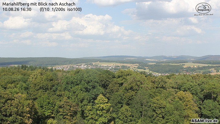 Archiv Foto Webcam Aschach - Mariahilfberg