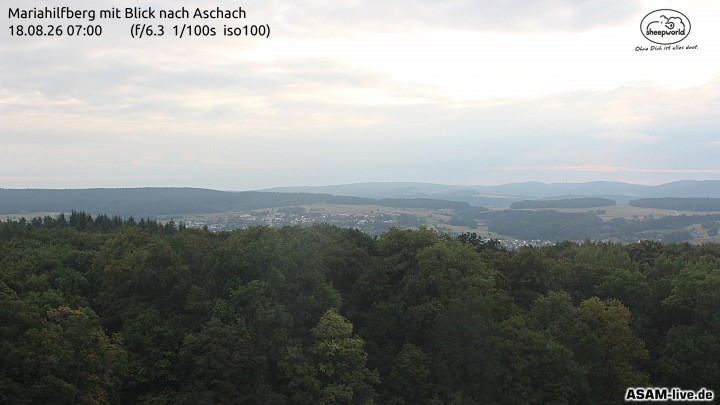 Archiv Foto Webcam Aschach - Mariahilfberg