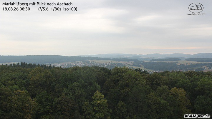 Archiv Foto Webcam Aschach - Mariahilfberg