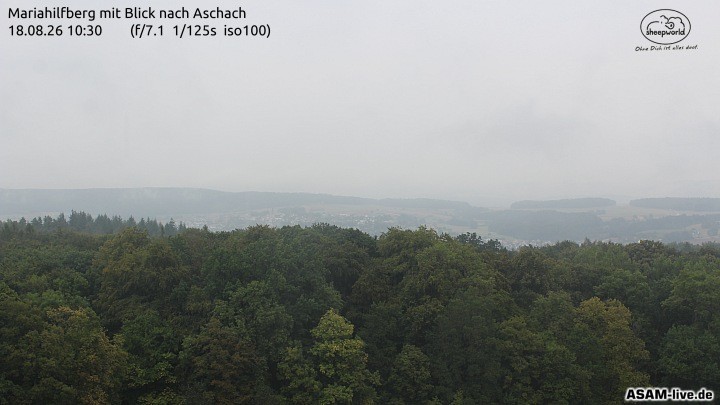 Archiv Foto Webcam Aschach - Mariahilfberg