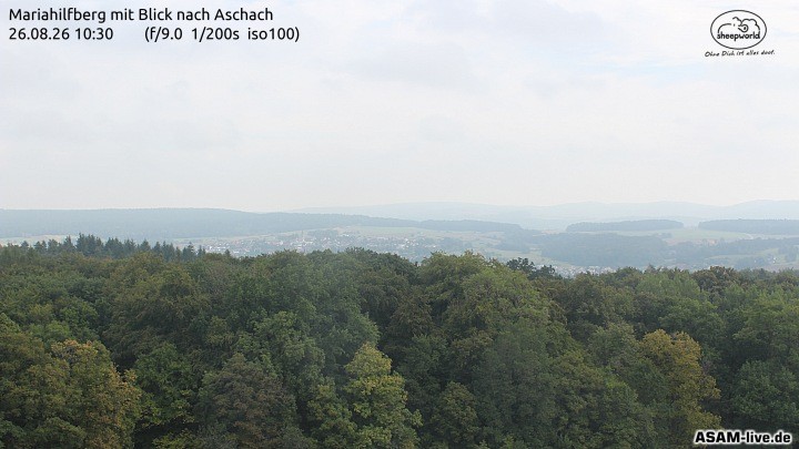 Archiv Foto Webcam Aschach - Mariahilfberg