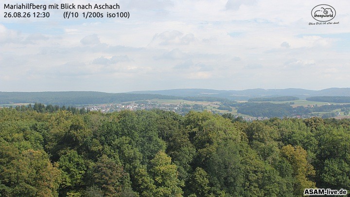 Archiv Foto Webcam Aschach - Mariahilfberg