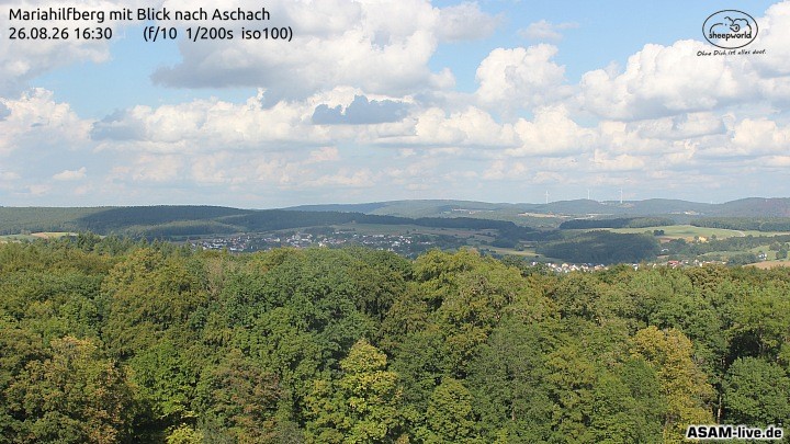 Archiv Foto Webcam Aschach - Mariahilfberg