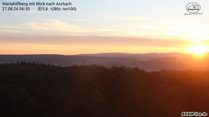 Archiv Foto Webcam Aschach - Mariahilfberg